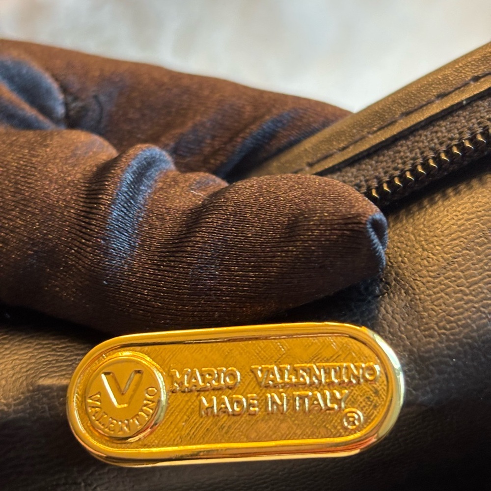 Valentino Leather Black Bag Embossed - Picture 2 of 16